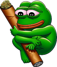 Pepe_blunt_stoned emote for Discord