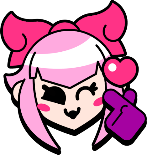 Melodie_Love_BrawlStars_Pin emote for Discord