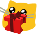 blobcat_present emote for Discord