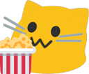 blobcat_popcorn emote for Discord