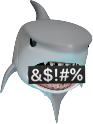 sharkcuss emote for Discord