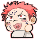 Sukuna_gambare_mock emote for Discord