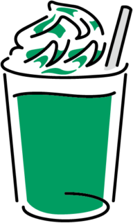Green_drink emote for Discord