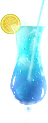 Drink_blue emote for Discord