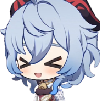 chibiganyuexcited emote for Discord