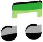 aromanticnote emote for Discord