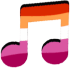 lesbiannote emote for Discord