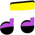 nonbinarynote emote for Discord
