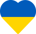 heartflag_Ukraine emote for Discord
