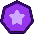 DarkPurpleStaffBadge emote for Discord