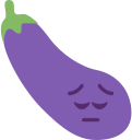 pensive_eggplant emote for Discord