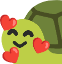 CERSmilingTurtleWith3Hearts emote for Discord