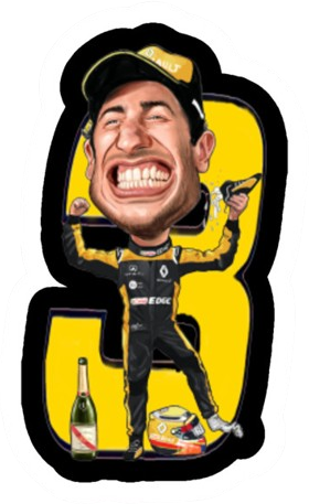 Daniel_Ricciardo_Number emote for Discord