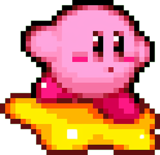 kirby_on_a_star emote for Discord
