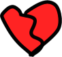 redbrokenheart emote for Discord