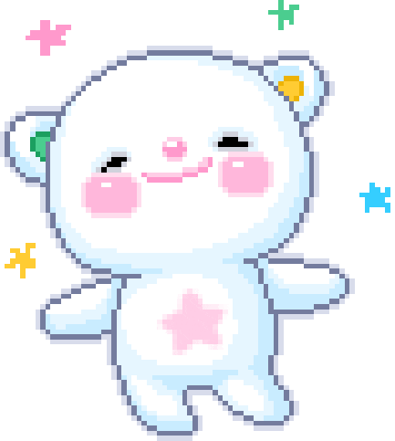 happy_fun_pixel_teddy_bear emote for Discord