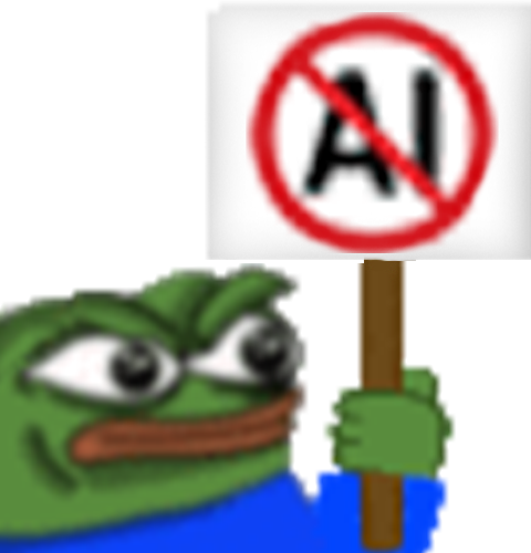 Pepe_No_AI emote for Discord