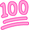 100_pink emote for Discord