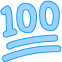 100_blue emote for Discord