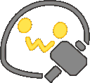 neonblobbanhammer emote for Discord