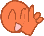 orangepeacesignemoji emote for Discord