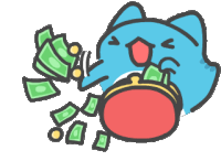 Money_catbug emote for Discord