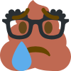 nerd_sad_poop emote for Discord