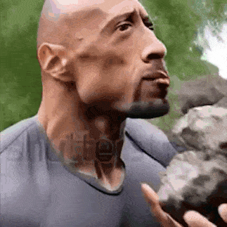 TheRock_eat_a_rock emote for Discord