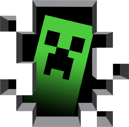 minecraft_creeper_behind_wall emote for Discord