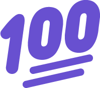 100 emote for Discord
