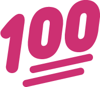 100 emote for Discord