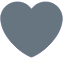 Gray_Heart_Emoji emote for Discord