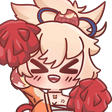 Yoimiya_Cheer_Moothify emote for Discord