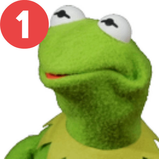 kermitpinged emote for Discord