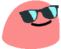 Sunglass_Partyblob emote for Discord
