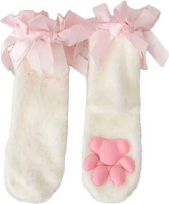 whitepawbeansocks emote for Discord