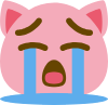 pig_sob emote for Discord