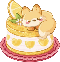 lemoncake_fox emote for Discord