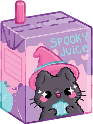 spookyjuice_cat emote for Discord
