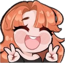 ginger_peace emote for Discord