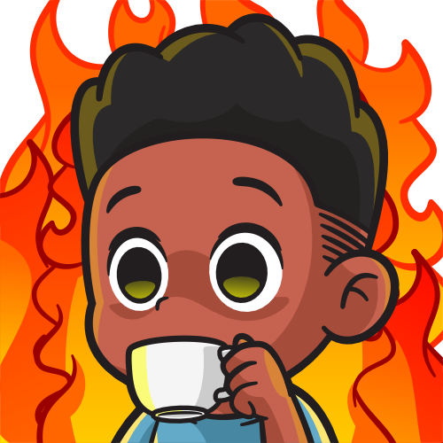 LycoBlkThisIsFine emote for Discord