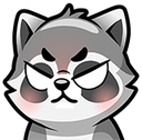 Raccoon_160_14 emote for Discord