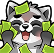 Raccoon_112_25 emote for Discord
