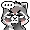 Raccoon_160_09 emote for Discord