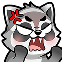 Raccoon_160_03 emote for Discord