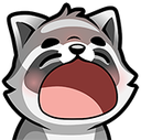 Raccoon_160_08 emote for Discord