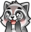 Raccoon_112_40 emote for Discord