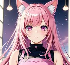 pinkhairedanimegirl5 emote for Discord