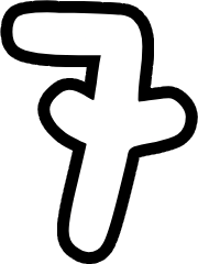 white_num_seven emote for Discord