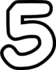 white_num_five emote for Discord